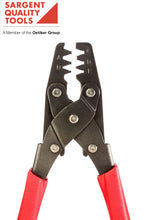 Economical crimp tool for open barrel Weather-Pack and Metri-Pack automotive electrical terminal crimping. 
