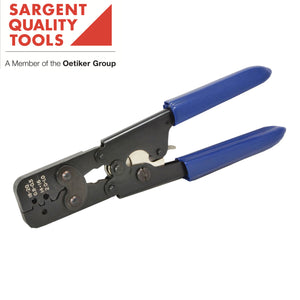 SARGENT® Weather Pack Crimper 20 - 18 AWG 16 - 14 AWG #3138 CT Ratcheted crimp tool for automotive applications.  Designed to crimp Weather-Pack sealed terminals to factory specs. 
