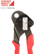Compact 1/2" PEX tubing size crimper for copper rings.  Excellent in limited access areas.