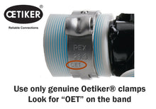 Oetiker invented the ear clamp in 1942 in Switzerland.  Genuine Oetiker tools are designed to close genuine Oetiker clamps.  Look for OET stamped on the clamp band to ensure you are getting genuine Oetiker.